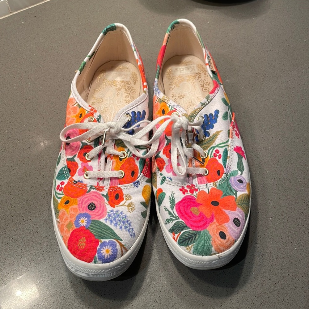 Keds x Rifle Paper Co Botanical Champion Sneakers size 8.5
